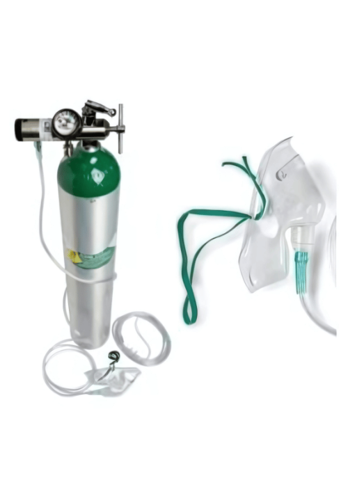 B-Type (10 Litre) Oxygen Cylinder With Regulator & Oxygen Face Mask